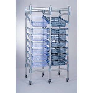 Rayonnage modulaire de stockage médical en aluminium