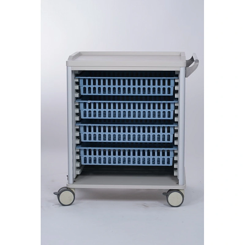 Emergency Trolley Medication in Powder Coasted Steel