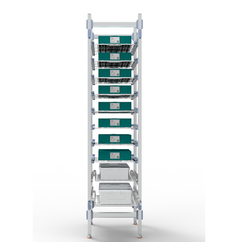 Prateleira modular ISO hospitalar