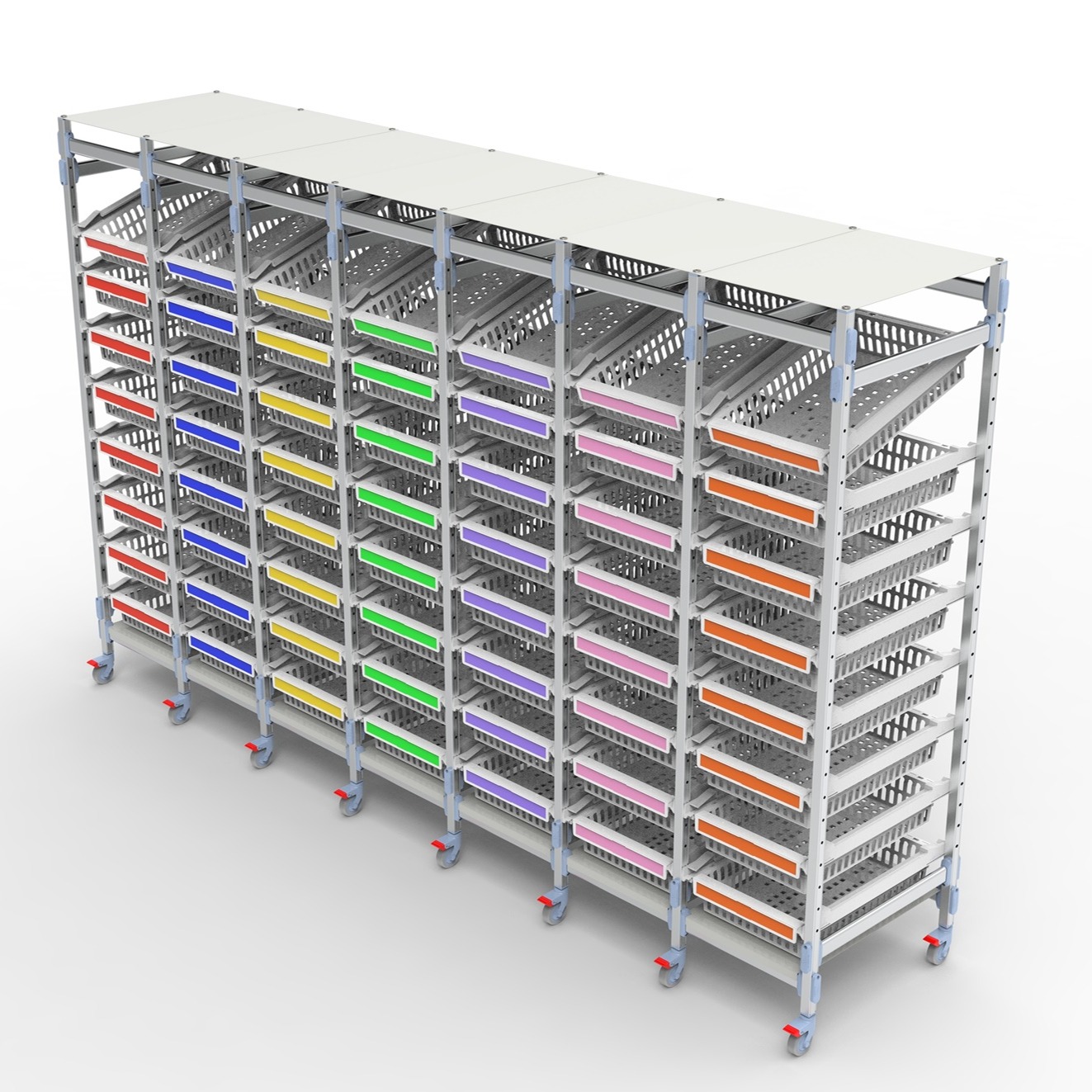 Sistema de rack modular hospitalar