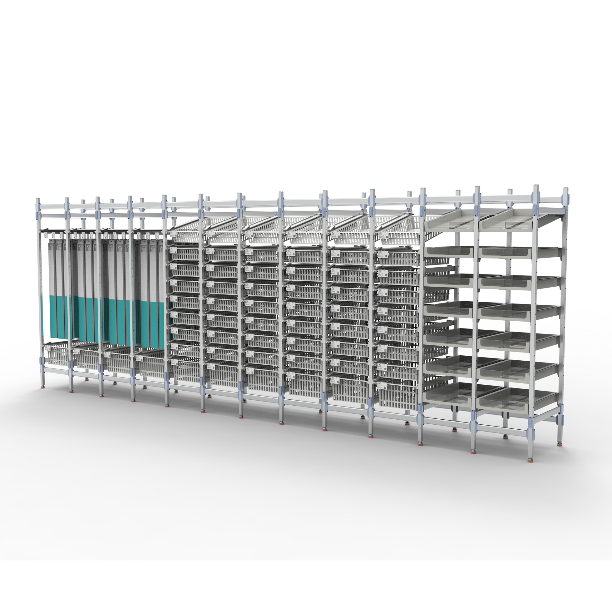 Estantería de farmacia modular ISO6040