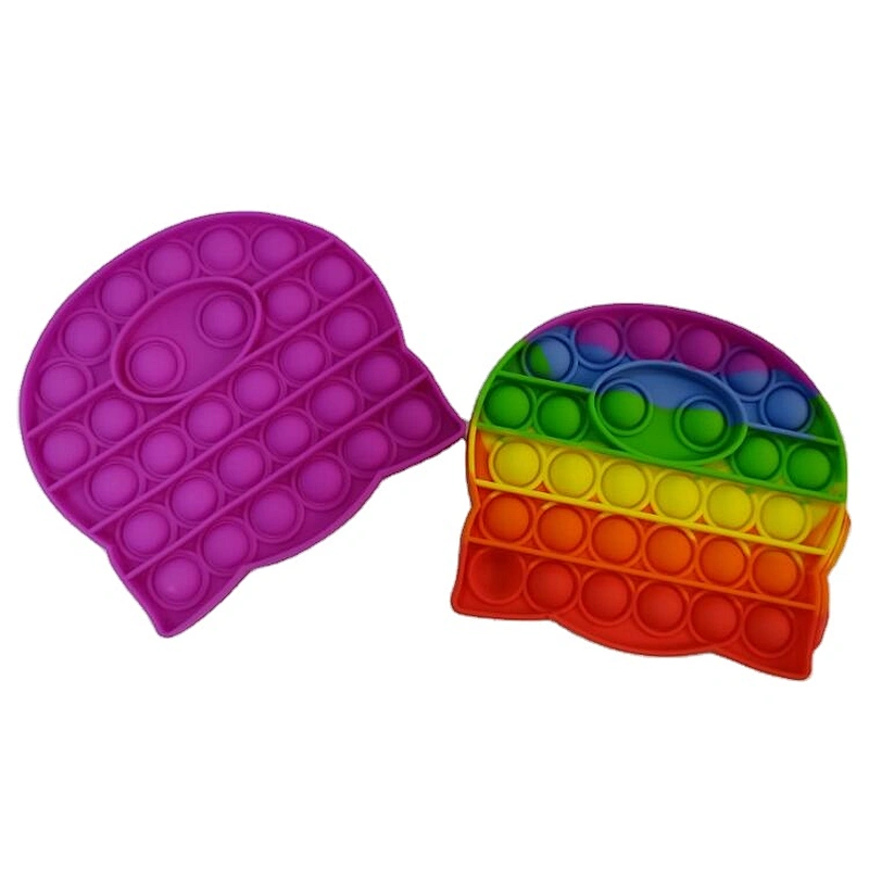 Push Pop Fidget Sensory Toy Silicone Stress Reliever Toy Education Toy for Children