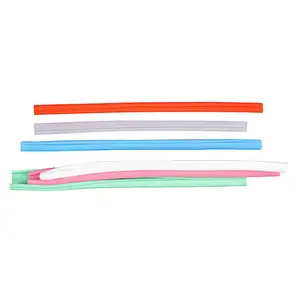 Eco Friendly Trending Collapsible Reusable 10mm Silicone Milk Drinking Straw Baby Travel Silicon Straw