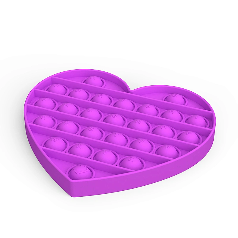 Educational Playing Board Emotion Anxiety Relief Tool Silicone Push Pop Fidget Toy Silicone Pop Bubble Sensory Toy