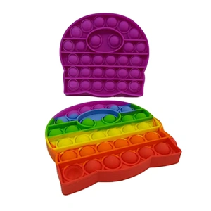 Push Pop Fidget Sensory Toy Silicone Stress Reliever Toy Education Toy for Children