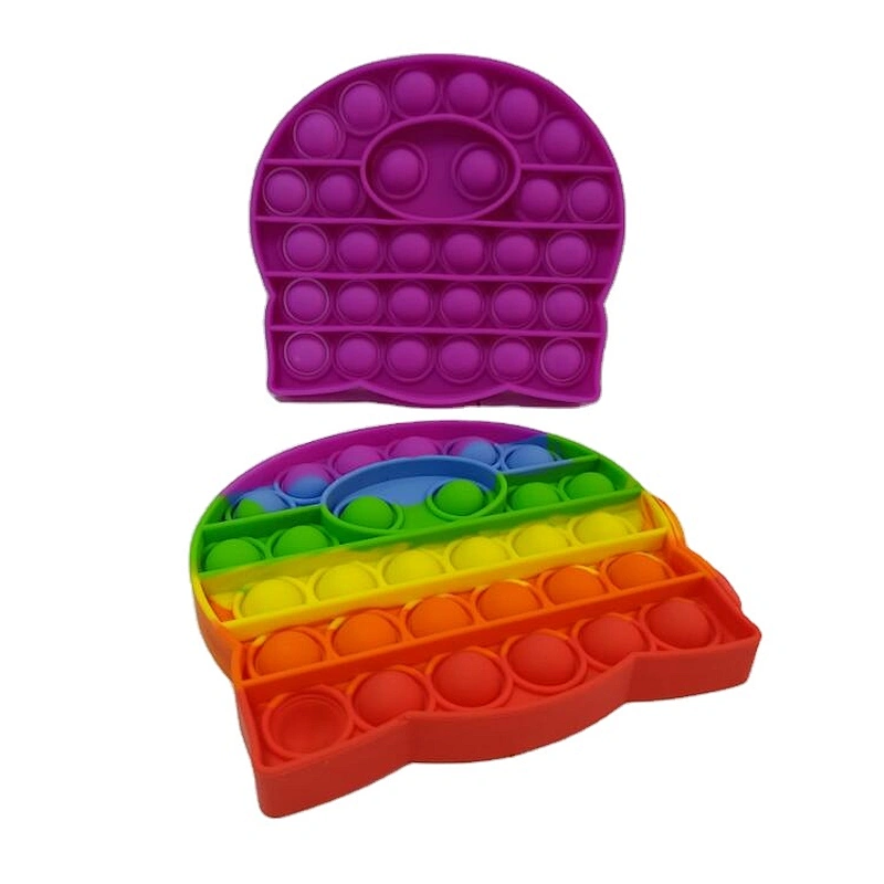 Push Pop Fidget Sensory Toy Silicone Stress Reliever Toy Education Toy for Children