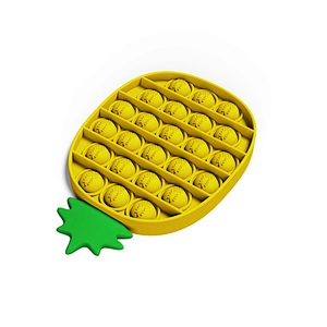 Pineapple Shape Silicone Sensory Playing Toy Fidget Pop-up Push Toy Push Popping Fidget It Toys For Kids Adults