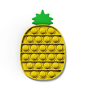 Pineapple Shape Silicone Sensory Playing Toy Fidget Pop-up Push Toy Push Popping Fidget It Toys For Kids Adults