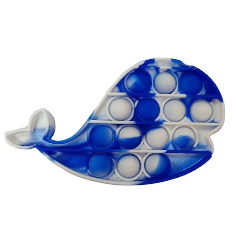 Hot Sell Push Bubbles Squeeze Bubble Fidget Sensory Dinosaur Whale Design popping bubble fidget Toy