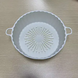 6.5/7.3 Inch Reusable Food Safe Air fryer Silicone Pot Basket Liner Air Fryer Pot Liners With Air Circulation For Airfryer