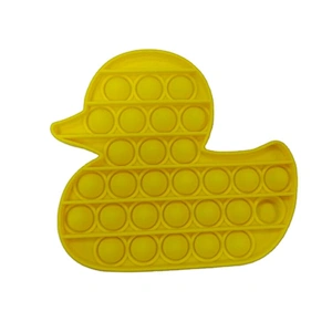 Other Educational Toys yellow baby duck Push Popping Bubbles Fidget Toys Silicone Funny Toys for Stress Relief