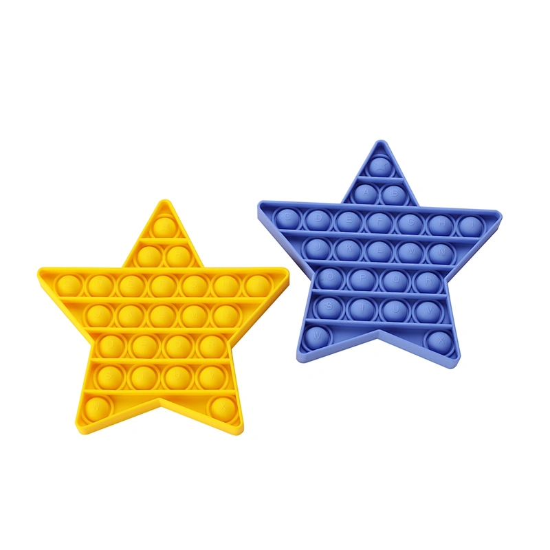 OEM five-pointed start hot popping selling item silicone sensory Fidget Toys