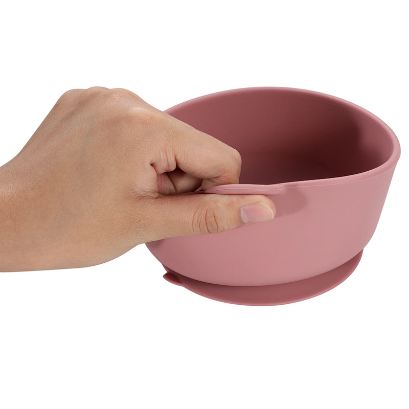 2023 Good Selling New Funny Design Baby Tableware Set with Bowl Spoon Plate Silicone Baby Feeding Set