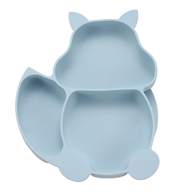 2023 Good Selling New Funny Design Baby Tableware Set with Bowl Spoon Plate Silicone Baby Feeding Set