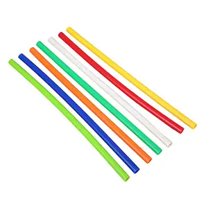 Eco Friendly Trending Collapsible Reusable 10mm Silicone Milk Drinking Straw Baby Travel Silicon Straw