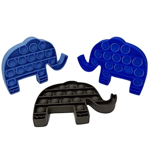 Custom Animal Shape Elephant Fish Push Bubbles Game Children Sensory Fidget Toy Anti-Anxiety Sensory Toys