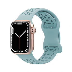 Custom Sports Hook pattern Hollow Silicone Watch Band For Apple Watch Strap for iWatch Series 38/40/41mm 42/44/45mm