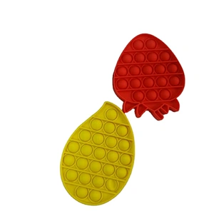 Mango Shape Anti-Stress Silicone Toys for Children and Adults Simple Push bubble Toy For Autism Needs Anxiety Release