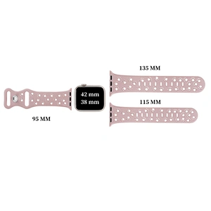 Hollow Cat Paw Pattern Silicone Wrist Band Strap Bracelet for Apple Watch/iWatch Series 38/40/41mm 42/44/45mm