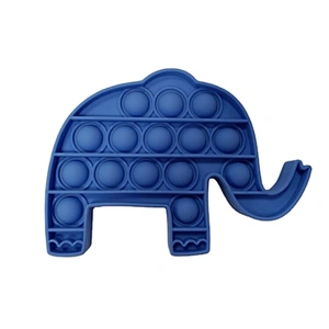Custom Animal Shape Elephant Fish Push Bubbles Game Children Sensory Fidget Toy Anti-Anxiety Sensory Toys