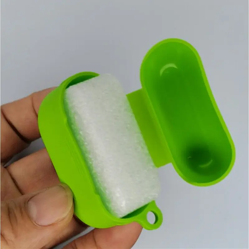 Soft Silicon Shockproof Protective Cover Case with Carabiner for Airpods Pro Silicone Case with Hook