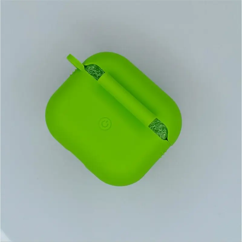 Soft Silicon Shockproof Protective Cover Case with Carabiner for Airpods Pro Silicone Case with Hook