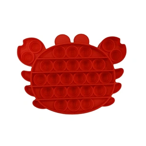 Custom Lobster crab shape Silicone Push Pop Bubble Fidget Sensory Toy Stress Relief For Kids Adult