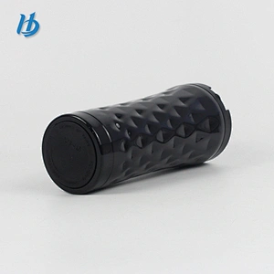 Elegant coffee mug,500ml double wall stainless steel mug with hammer pointed for trip