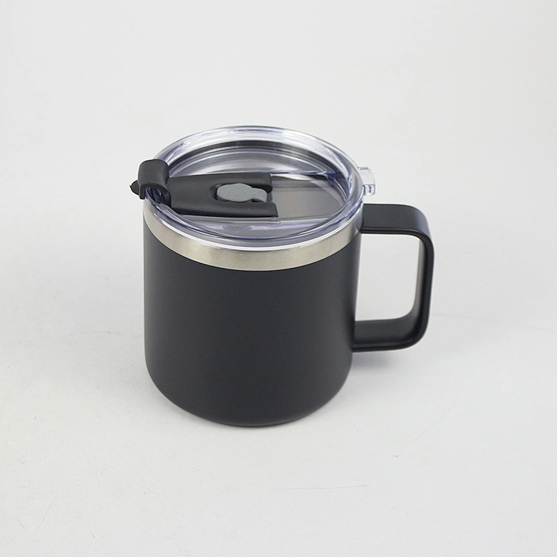 Hibour 14oz Stainless Steel Double Wall Vacuum Sealed Insulated Coffee Mug With Handle