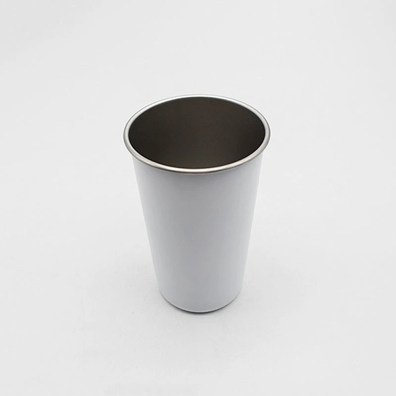Hot selling single  wall steel tumbler  colored glass beer cups