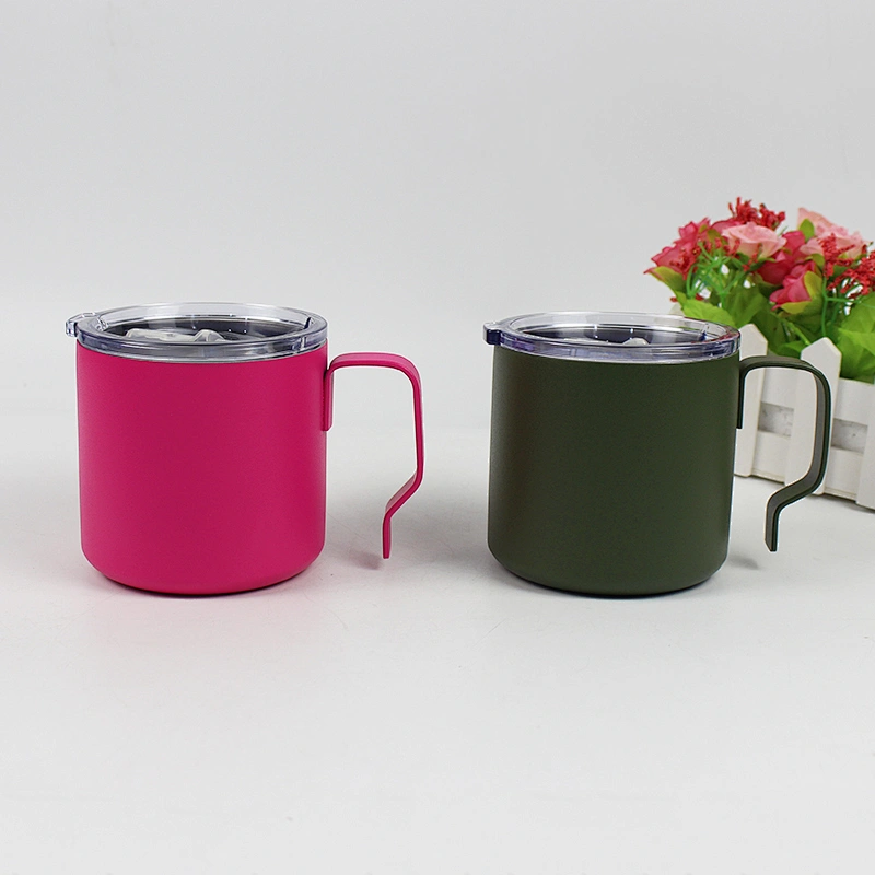 Amazon hot selling steel mug with handle  coffee mug  wholesale handmade mug