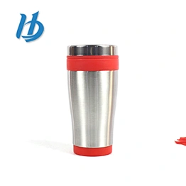 Hibour New type cheap price personalized custom plastic inner and stainless steel outer layer auto mug