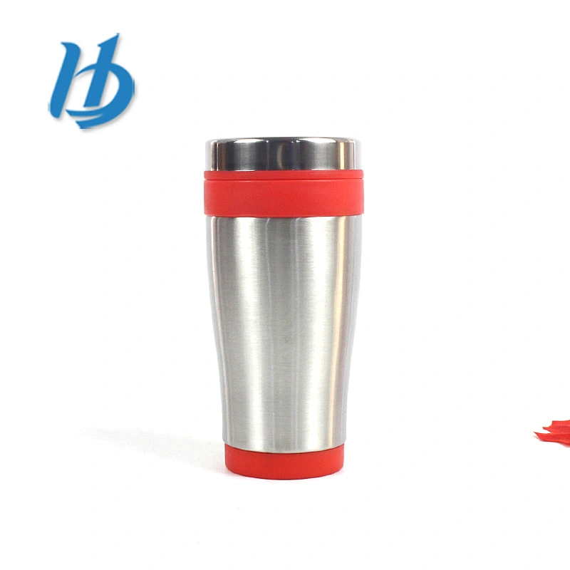Hibour New type cheap price personalized custom plastic inner and stainless steel outer layer auto mug