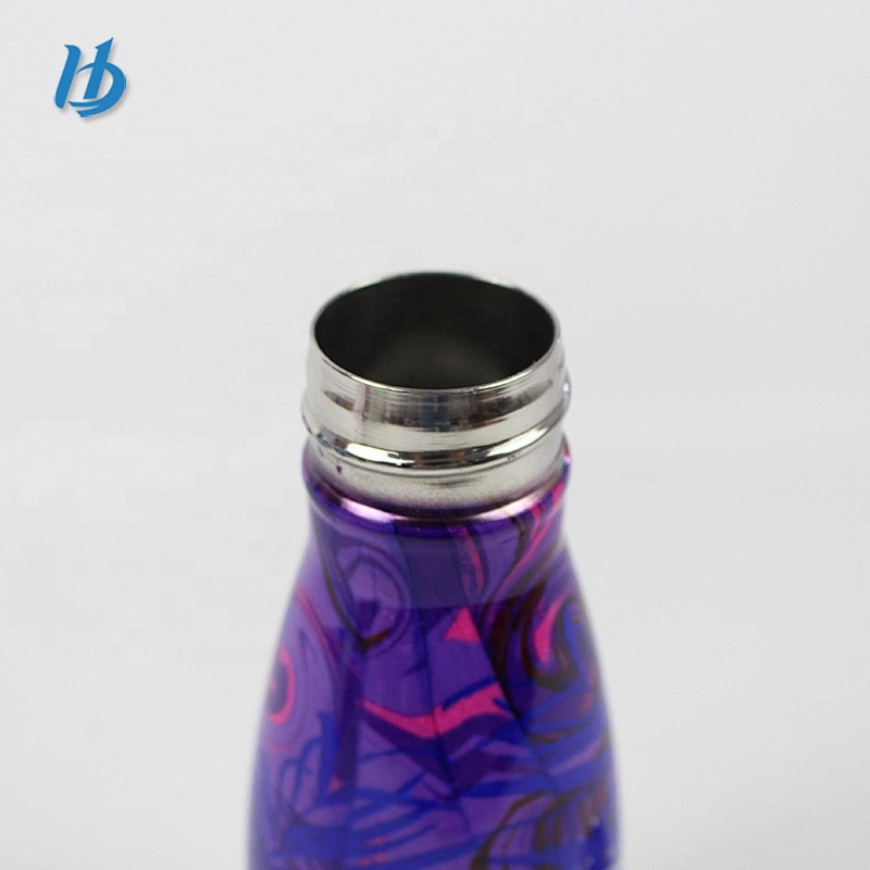Cute sports water bottle,350ml double wall stainless  cola water bottle customized logo