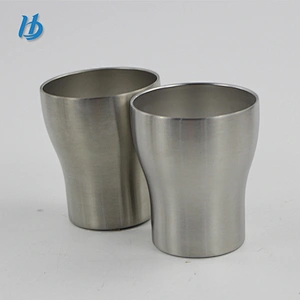 Simple style metal double wall beer mug 250ml coffee mug without lid wholesale
