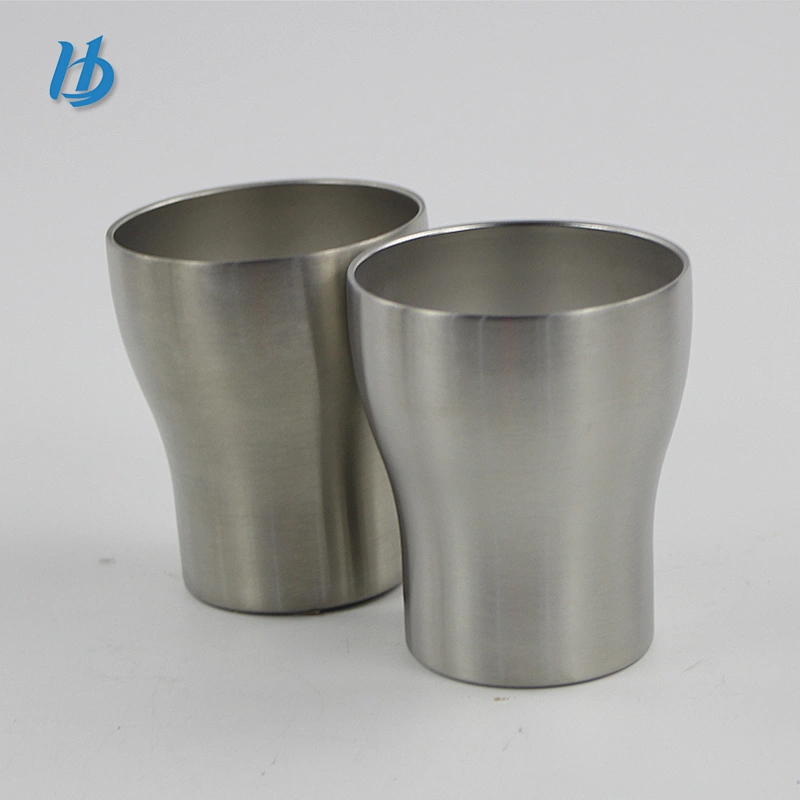 Simple style metal double wall beer mug 250ml coffee mug without lid wholesale