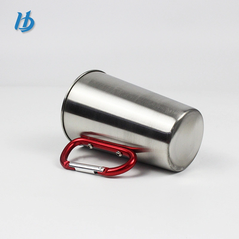 Personalized stainless steel mug,450ml camping mug with handle wholesale