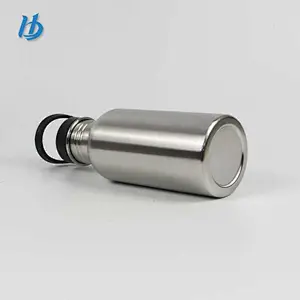 Stainless steel color,double wall water bottle customized logo
