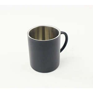 wholesale High quality stainless steel simple office mugs with normal handle