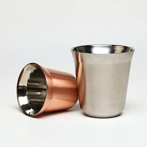Hibour 18/8 stainless steel cute printed coffee mug