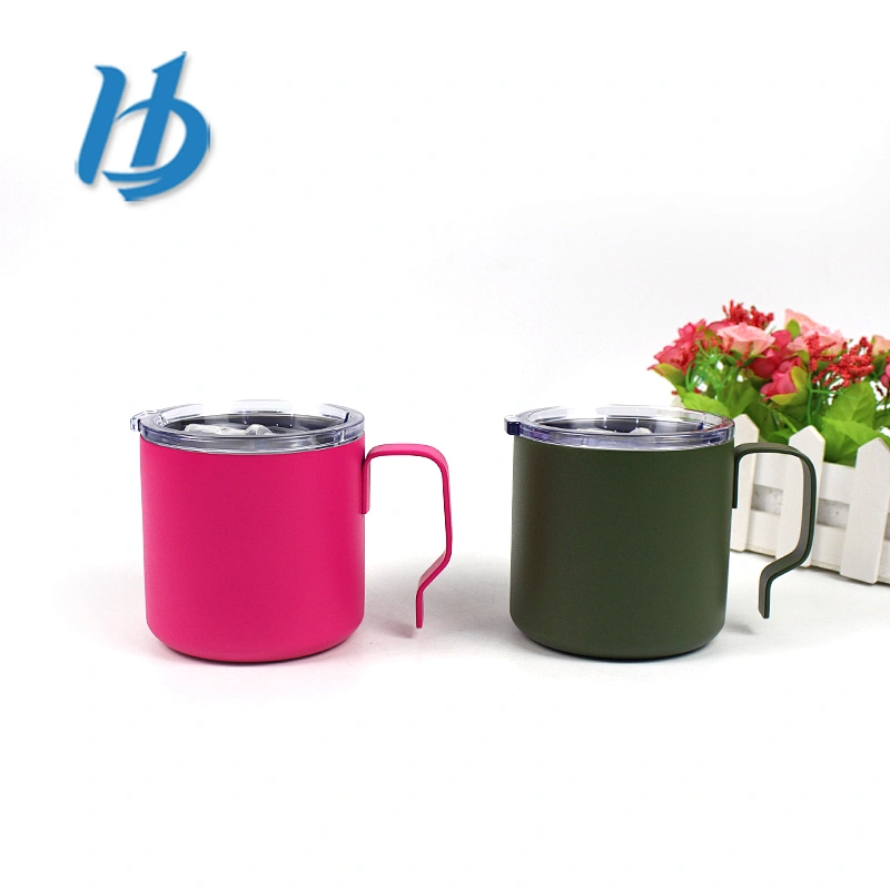 Best quality wide mouth modern office small 304 stainless steel coffee mug with lid