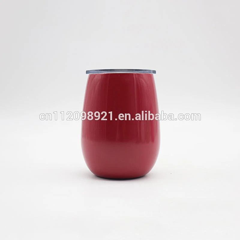 Factory OEM BPA Free 18/8 Stainless Steel round Wine Glass Unbreakable