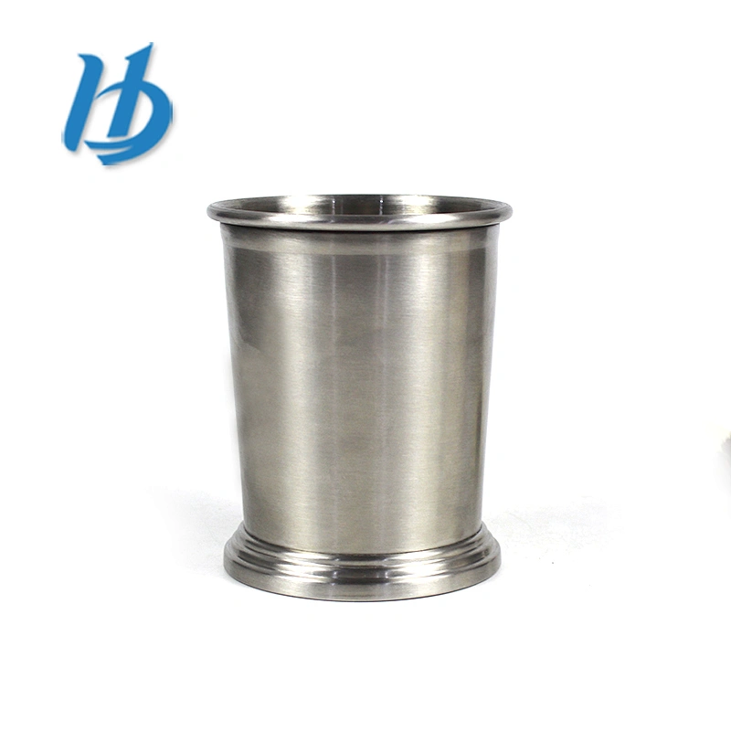 Factory industrial simple 304 stainless steel single wall mug without handle