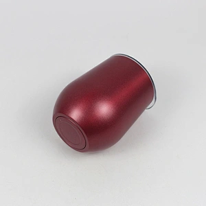 egg shape high quality r wine stainless steel stemless wine glasses