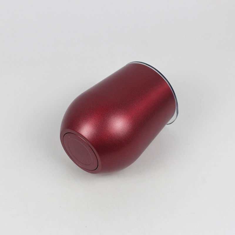 egg shape high quality r wine stainless steel stemless wine glasses