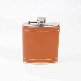 Hot selling stainless steel hip flask  portable hip flask leather custom