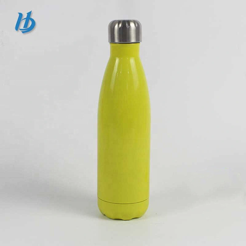 Factory direct sale 500ml 18/8 stainless steel coke shape vacuum water bottle