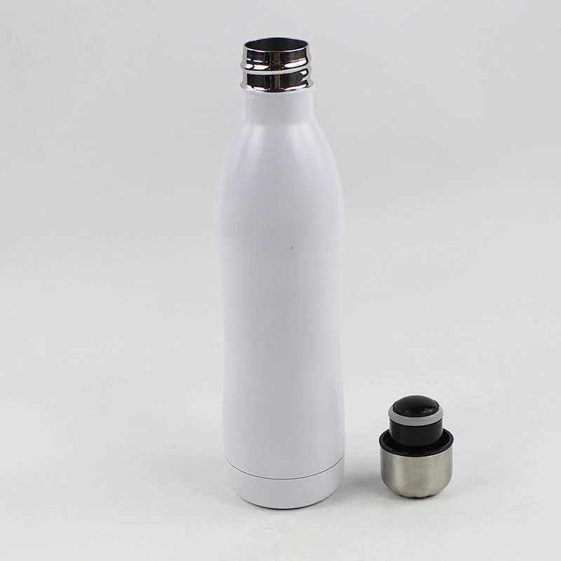 Wholesale cola bottle,stainless steel cola bottle double wall with lid