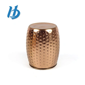 Factory Cheap price personalized beautiful roll edge stainless steel copper mug with hammer