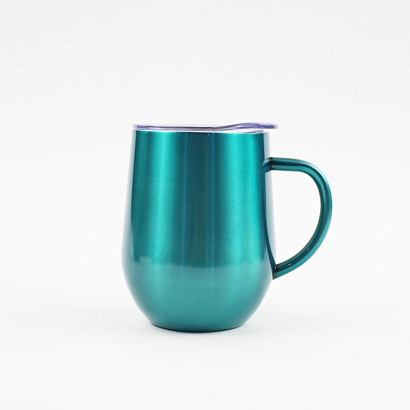 New design 12 oz stainless steel tumbler wholesale double wall colored wine glass